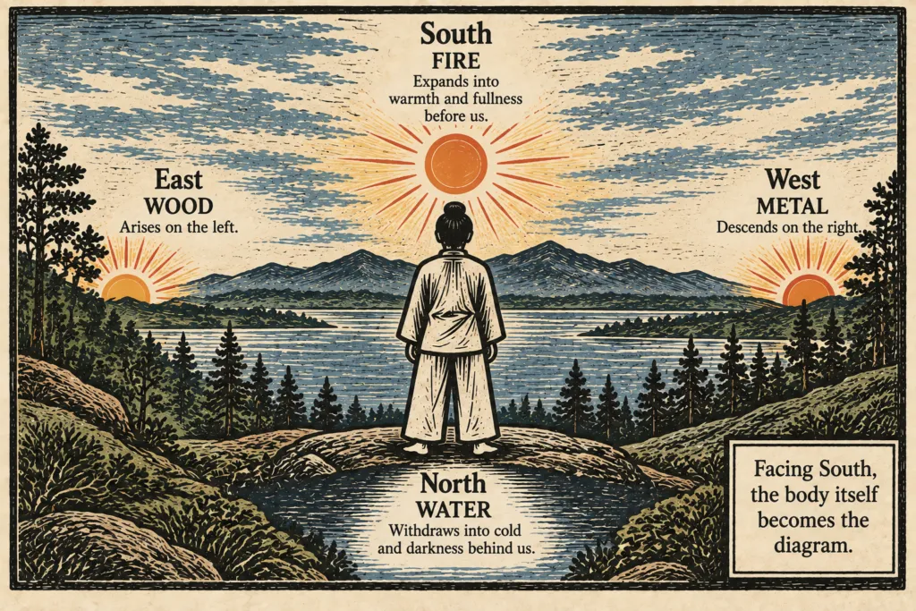 south